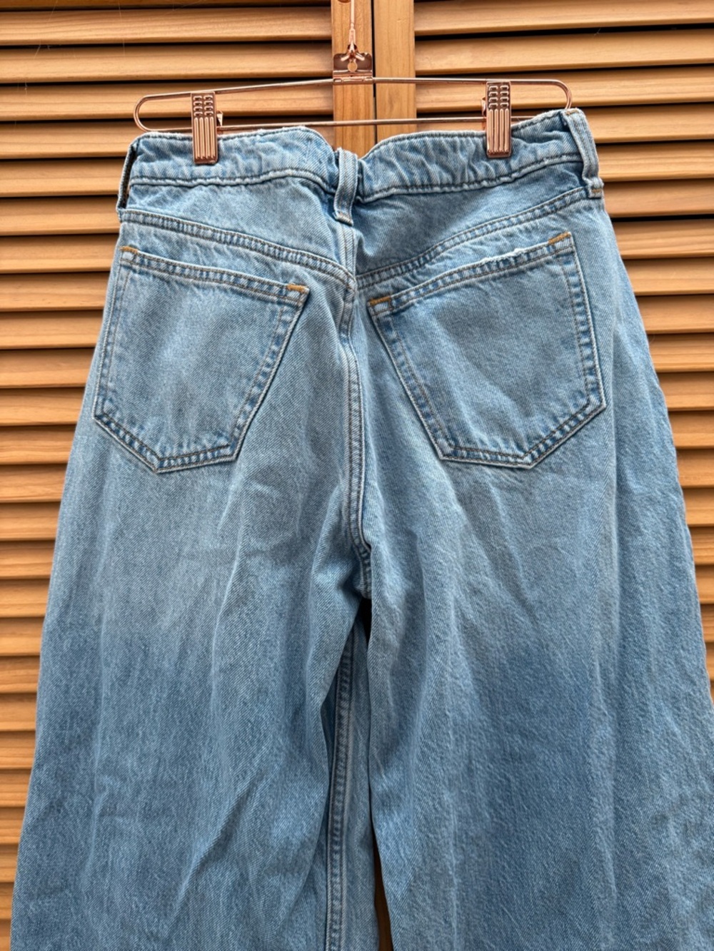 Abercrombie & Fitch Mid Rise Wide Leg Jeans size 0 - Picture 9 of 9